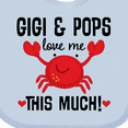 thumbnail image 4 of Inktastic Gigi and Pops Love Me Grandchild Boys or Girls Baby Bib, 4 of 4