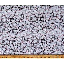 Cotton Bowling Sports Bowling Pins Allover Strikes Spares White Cotton Fabric Print by the Yard (120938)