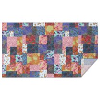 Boho Bohemia Flower Rectangle Tablecloth 60"x102",Waterproof Polyester Rectangle Table Cloth, Wipeable Spillproof Polyester Tablecloth for Dining, Camping, Indoor and Outdoor