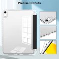 thumbnail image 5 of Case for iPad Air 11 inch M3/M2 2025/2024, iPad Air 5th/4th Gen, with Pencil Holder, Trifold Stand Case for Air 7/6/5/4, Shockproof Cover with Clear Back Shell, 5 of 24