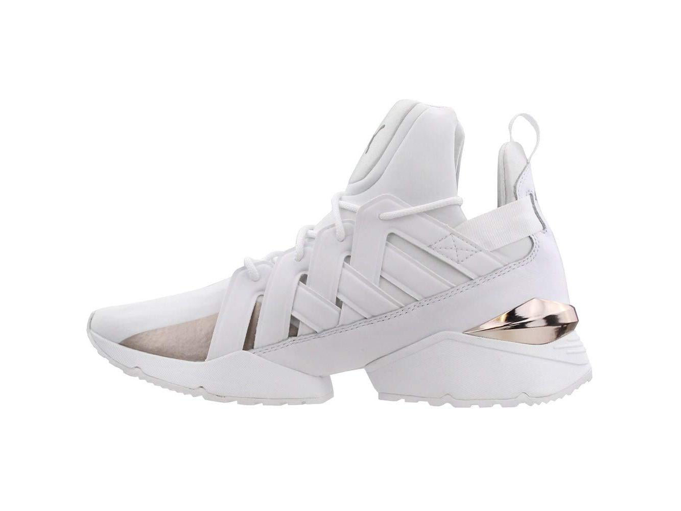 did not notice Be excited latitude Puma Womens Muse Echo Hight Top Lace Up Fashion Sneakers, White, Size 8.0 -  Walmart.com