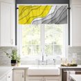 thumbnail image 2 of Ombre Valances for Windows Kitchen Valance Curtains with Wide Rod Pocket Modern Abstract Geometric Valance Curtains Bathroom Curtain Valance Yellow Grey Window Valances for Kitchen Bathroom 54"x18", 2 of 6