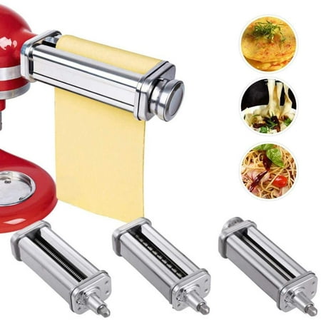 3 In 1 Set Pasta Machine Accessories 3 Piece Pasta Roller And Cutting Tool For Kitchenaid Stand Mixer Stainless Steel Pasta Machine Accessories Walmart Canada