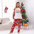 thumbnail image 2 of QIUOMBBP Red Family Christmas Pajamas Matching Pajamas for Couples 2 Piece Sets Long Sleeve Tops & Plaid Pajama Pants Holiday Loungewear L, 2 of 8