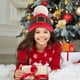 thumbnail image 3 of Gorra de Navidad Disfraz de Navidad Gorra de béisbol Sombrero con Bola de Felpa para niños niñas Mujeres Hombres, 3 of 5