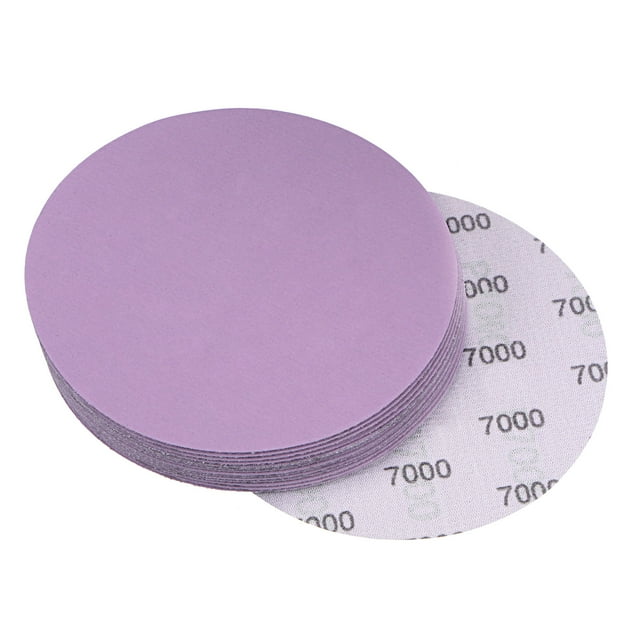 Unique Bargains 15 Pack 5-Inch Purple Sanding Discs 7000 Grits Hook & Loop Professional Aluminum Oxide Sandpaper