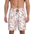 thumbnail image 1 of Balery Goose Queen Pantalones cortos de pijama de punto de algodón para hombre con cinturilla y bolsillos-Small, 1 of 6