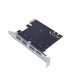 thumbnail image 1 of Tarjeta adaptadora 3,0 pci-e a Usb, tarjeta de expansión de escritorio integrada, 4 3,0 usb de alta velocidad, 1 pieza Banban LingWen 8390612163944, 1 of 1
