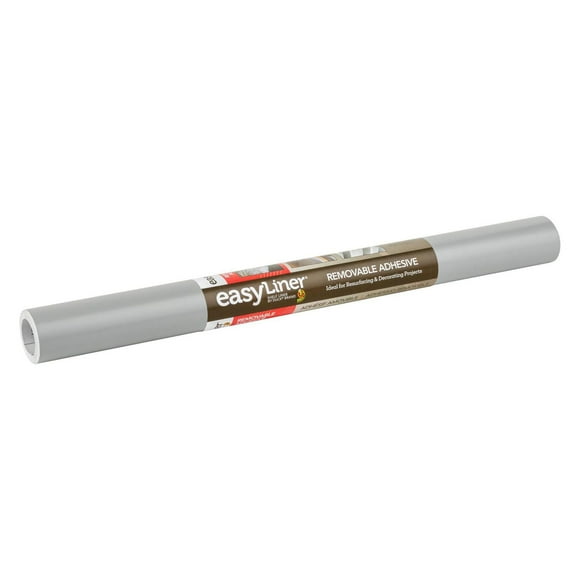 EasyLiner Contact Paper Removeable Adhesive Shelf Liner, Gray, 20 in. x 20 ft., 20 in. x 20 ft.