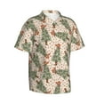 thumbnail image 2 of Daiia Cowboy Christmas Trees Hawaiian Shirt for Men Gentle Cotton Regular Short Sleeve Casual-XX-Large, 2 of 9