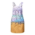 thumbnail image 3 of XAOFW Kids Girls Summer Dresses Sleeveless Ice Cream Printed Overalls Dress With Pocket Casual Suspender Dresses For Everyday Wear Trendy 6-7 Years, 3 of 7