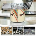 thumbnail image 6 of Yayeee Ashtray with Lid for Cigarette Smokeless Stainless Steel Home Ash Holder, Colorful Plane Stripes, 6 of 7