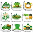 thumbnail image 3 of Happy St. Patrick's Day Decor Shamrock Door Sign Irish Hanging Wall Decoration Welcome Board Felt with Rope for Home Party, 3 of 4