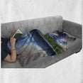 thumbnail image 6 of Mt Rainier Soft Flannel Fleece Throw Blanket, Daytime Scenic Picturesque of National Park Washington Cloudy Sky Reflection, Cozy Plush for Indoor and Outdoor Use, 50" x 60", Multicolor, by Ambesonne, 6 of 6