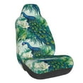 thumbnail image 1 of Wukai Peacock And Flowers Full Set Car Seat Covers with Soft Padding Universal Auto Front Seats Protector and Cushion Mat, 1 of 5