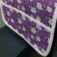 thumbnail image 3 of Cat Microwave Oven Cover, Doodle Cartoon Design Kittens Pattern Ornate Hearts Swirls Circles Art, Water Resistant Organizer with Pockets for Kitchen, 36" x 12", Multicolor, by Ambesonne, 3 of 4
