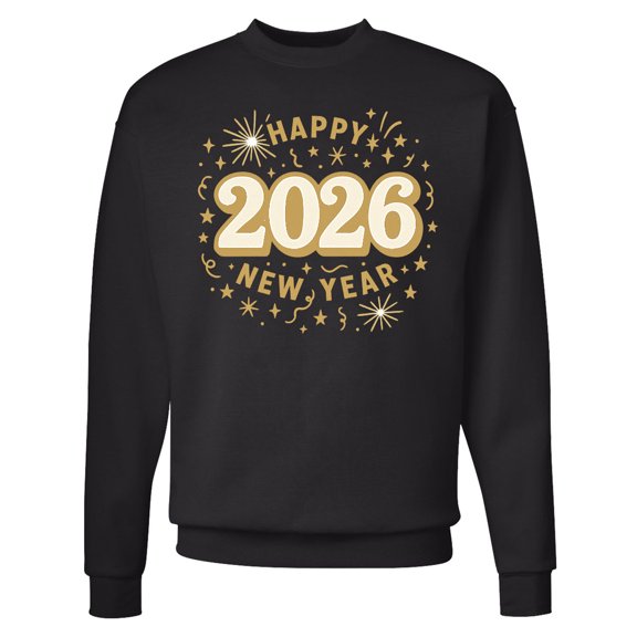 Inktastic Happy 2026 New Year Celebration Adult Sweatshirt