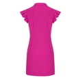 thumbnail image 4 of IROINNID Women's Sleeveless Bodycon Dress V-Neck Casual Sexy Dresses Summer Zipper Mini Dress Strapless Solid Color Dress, 4 of 5