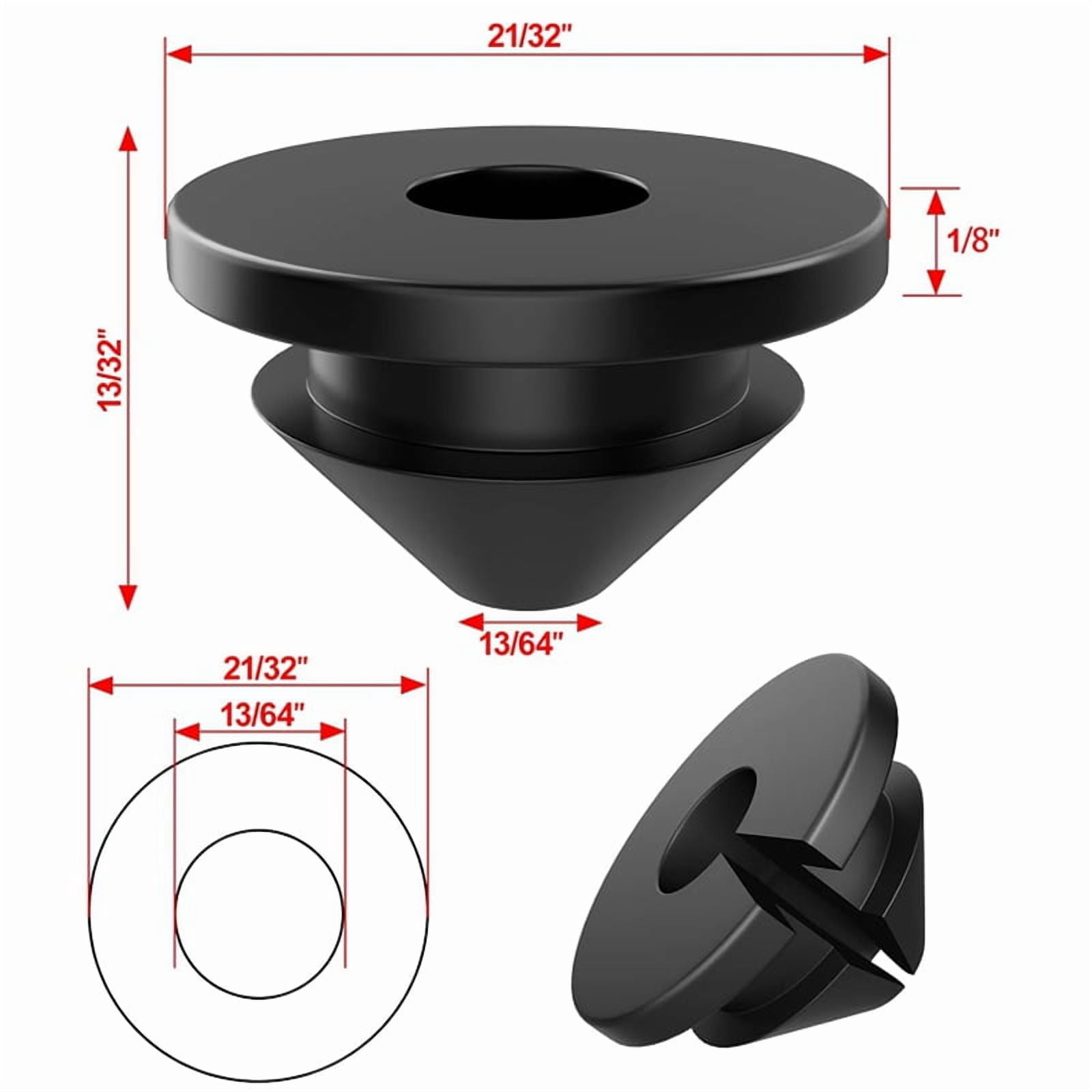 300Pcs Cable Railing Rubber Grommets for 1/8in 5/32in 3/16in Cables for Cable Railing Posts, 1/8in Cable Railing Grommet
