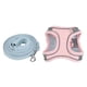 thumbnail image 1 of Cat Vest Harnesses and Leash Color Blocked Reflective Adjustable Escape Proof Kitten Vest Harnesses for Walking Outdoor Blue Pink L, 1 of 1