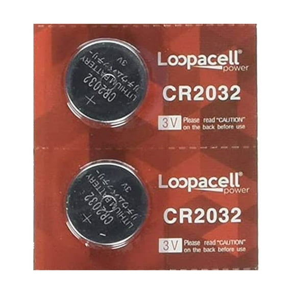 Loopacell CR2032 3V for Car Remote Key Fob Keyless Entry Watch (Pack of 2)