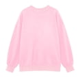 thumbnail image 4 of Jowdiw Womens Polka Dot Sweatshirt Color Block Long Sleeve Crew Neck Loose Pullover Top, 4 of 5