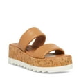 thumbnail image 7 of Steve Madden Womens Defuse Leather Espadrille Slip On Wedge Platform Sandals, 7 of 7
