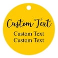 thumbnail image 1 of 100 PCS Custom Made Any Text Hang Tags Round Shape Personalized Wedding Favor Gift Tags, 1 of 1
