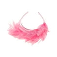 thumbnail image 5 of Accesorios para el cabello de mujer, diadema de plumas de 1 pieza para Navidad de Unique Bargains, color rosa, 5 of 5