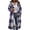 Purple, variant on SYwaren Women's Woolen Irregular Plaid Jacket Lapel Zip-Up Long Sleeve Tweed Cardigan with Chest Pocket Outerwear Top