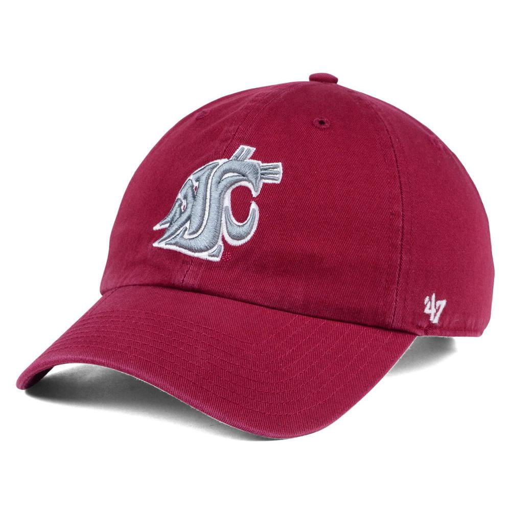 ’47 - Washington State Cougars '47 Clean Up Adjustable Hat - Crimson ...