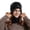 Black, variant on ZNQHFRE Women Fleece Pullover Beanie Hat, Wind‑Resistant Ear‑Protective Cap For Outdoor Cycling Daily Cold‑Weather Wear