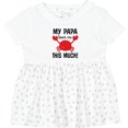 thumbnail image 3 of Inktastic My Papa Loves Me Girls Baby Dress, 3 of 5