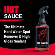 Boat Bling Hot Sauce Premium Hard Water Spot Remover w/High-Gloss Wax Sealants, 32 oz.
