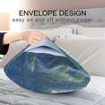 thumbnail image 4 of Yayeee Pillowcase Standard Size Set of 2 Satin Wrinkle Resistant Pillow Case, Blue Sky and River, 4 of 7