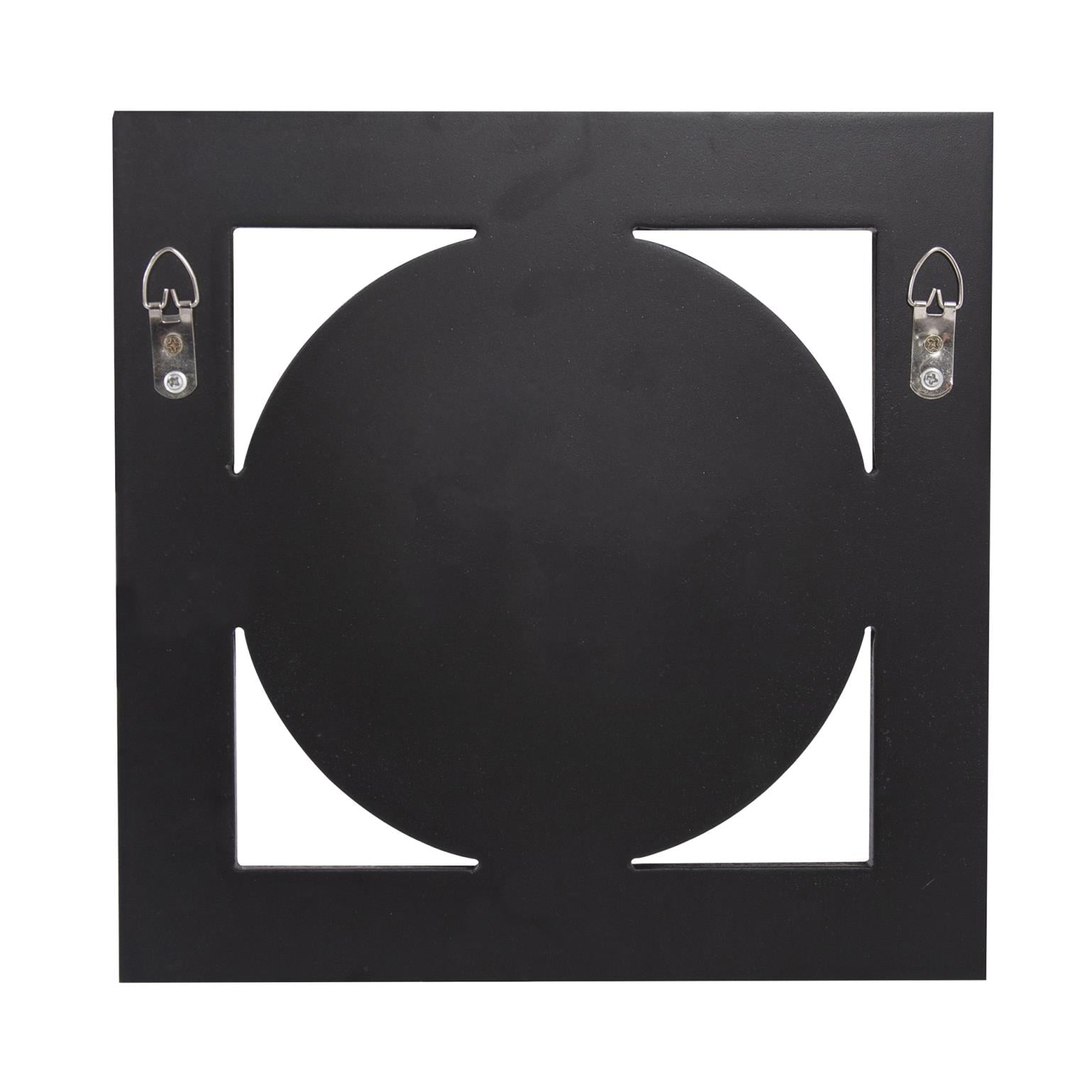 Tyler Dillon Square & Circle Decorative Wall Mirror with Candle Holder 12" x 12"