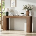thumbnail image 3 of Tcbosik Long Console Table, 63 inch Farmhouse Sofa Table Behind Couch, Narrow Entryway Accent Table for Living Room, Hallway, Entrance, Foyer, Walnut, 3 of 9