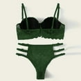 thumbnail image 5 of Everyday Bras for Women Men Briefs Lace Curtain Set 63 Long Sleeve Lace Lingerie Set Tie up Underwear Underwear 34 Action Underwear M Items Lace Lingerie for Women Set Underwear for Big And Green M, 5 of 7