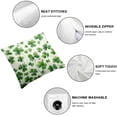 thumbnail image 4 of Acheng St Patricks Day Pillow Covers Watercolor Lucky Green Clover Shamrock Throw Pillow Cover Cushion Case for Sofa Couch Home Farmhouse Decorations,Set of 2 White, 4 of 6