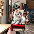 thumbnail image 3 of Funda de teléfono con bonito gatito bebé para iPhone 16, 15, 14 Pro Max, 16, 15, 14, 13, 12 Pro, 15 Plus, iPhone 11, 3 of 5