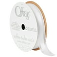 thumbnail image 2 of (3 pack) Offray Ribbon, White 5/8 inch Sheer Ribbon, 9 feet, Garbo, 2 of 8