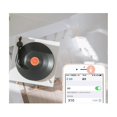 thumbnail image 3 of Altavoz atómico Bluetooth CHAO retro de vinilo fonógrafo estéreo inalámbrico minialtavoz blanco, 3 of 5