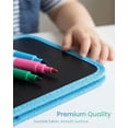 thumbnail image 6 of Reusable Scribble Book and Markers, Portable Drawing Book, Erasable Reusable Sketchpad with Pen and Storage Bag(Yellow-Page10), 6 of 6