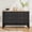 Black, variant on ZOSQUARE 6 Drawer Dresser for Bedroom, Modern Green Dresser with Wood Top and Gold Knobs, Chest of drawers for Bedroom, Living Room, Hallway