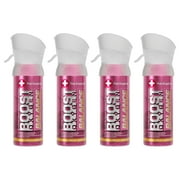 (4 pack) Boost Oxygen Portable Canned Oxygen, Pink Grapefruit, 3L