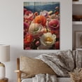 thumbnail image 2 of Designart "Chromatic Meadows Adorned with Wildflowers" Floral Print on Natural Pine Wood, 2 of 5