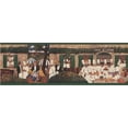 thumbnail image 2 of French Cooking Academy Chefs Bohemian Wallpaper Border Retro Design, Roll 15' x 8.25'', 2 of 3