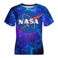 thumbnail image 4 of NASA T-Shirts for Boys Girls, Kids 3D Print Short Sleeve, Unisex Crew Neck Tee Shirts for Youth, 4 of 9