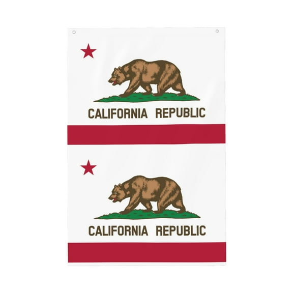 Flag 2x3ft California Flag Double Printed Flag Banner Tapestry Dorm Room Home College Decor