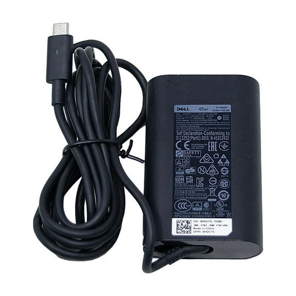 DELL 20V 2.25A 45W USB-C TYPE-C AC Adapter Laptop Charger Power Cord for Latitude XPS Inspiron Chromebook